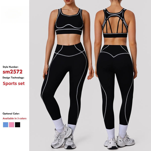 PulseFit ColorBlock Yoga Set